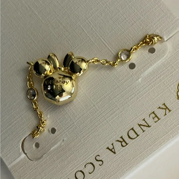 Kendra Scott Gold-Plated Cubic Zirconia & Pink Minnie Mouse Adjustable Necklace - Picture 7 of 8